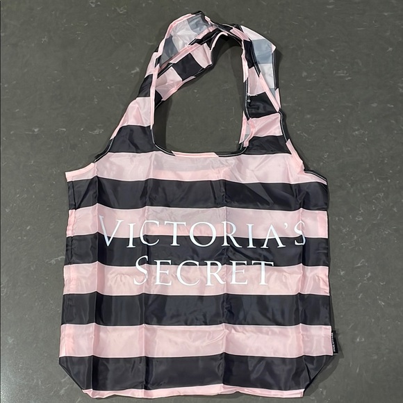 Victoria's Secret Handbags - Victoria’s Secret Striped Packable Foldable Tote Bag